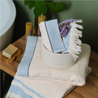 Полотенце махровое Love Life «Бриз» 30×50 см, аквамарин