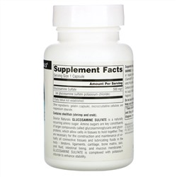 Source Naturals, Glucosamine Sulfate, Sodium Free, 500 mg, 60 Capsules