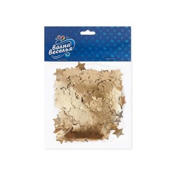 Конфетти «Звезда», золото, хром, 1.5 см, 50 г