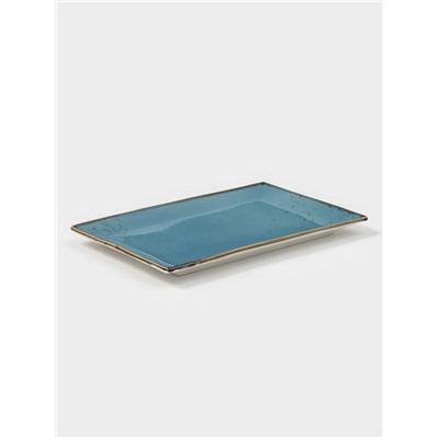 Блюдо для подачи Magistro «Церера», 28×17.5 см, фарфор, голубое