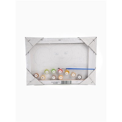 Картина по номерам с подрамником «Чебурашка и апельсины», 20×30 см