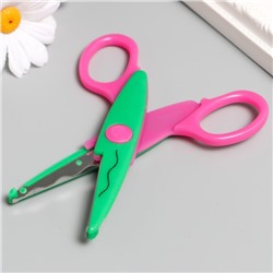 Ножницы рельефные "Цветик" (набор 5 шт) 13 см МИКС