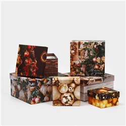 Набор подарочных коробок 6 в 1 «С Новым годом», 10×10×6 - 20×20×11 см