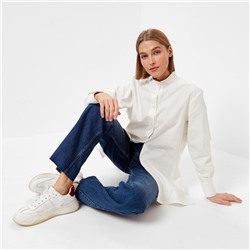 Рубашка женская MINAKU: Casual Collection, размер 48, белая