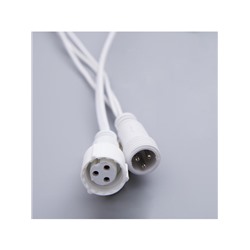 Гирлянда «Бахрома» 3×0.6 м, IP44, УМС, белая нить, 160 LED, свечение тёплое белое, 220 В