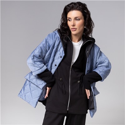 Куртка на синтепоне, След вдохновения (голубая)