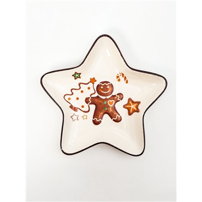 УЦЕНКА Тарелка для сервировки «Имбирные человечки» 26.5×25.5×3.3 см