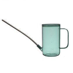 Лейка с длинным носиком, 1 л, без рассеивателя, зелёная, Greengo