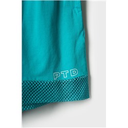 Комплект трикотажный для девочек: фуфайка (футболка), шорты PLAYTODAY, 1240140