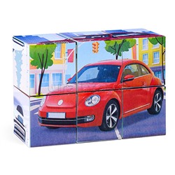 Кубики в картинках 20 Модели автомобилей ( из 6-ти штук)