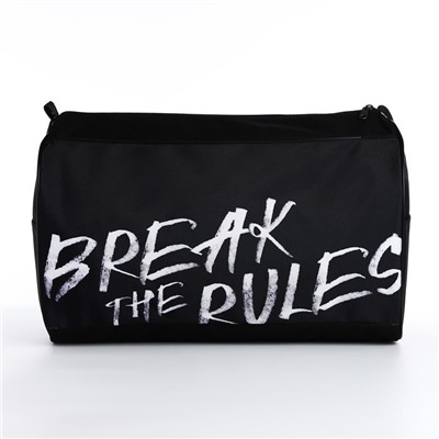 Сумка спортивная Break the rules, 40×24×21, отдел на молнии, черная