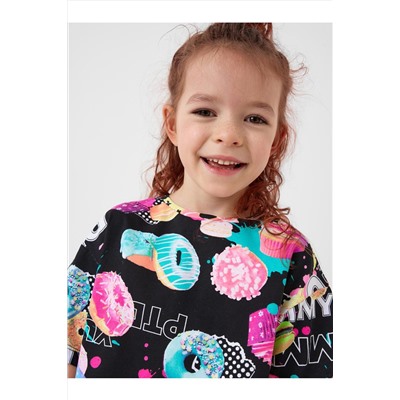 Фуфайка трикотажная для девочек (футболка) PLAYTODAY, 1240302