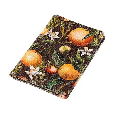 Обложка для паспорта "FLORA.PARADISE.ORANGES" кожзам 3-620/16 Bruno Visconti