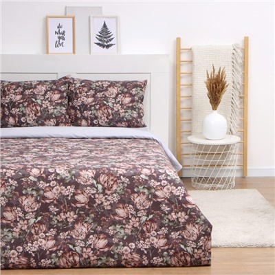 Постельное бельё евро LoveLife Autumn, жатка