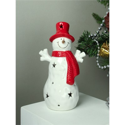 Фигурка Снеговик с подсветкой новогодний 16 см / FP23594 /уп 48/LED