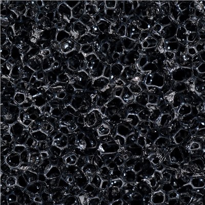 Губка прямоугольная, крупнопористая 10 PPI, лист 50×50×10 см, черный