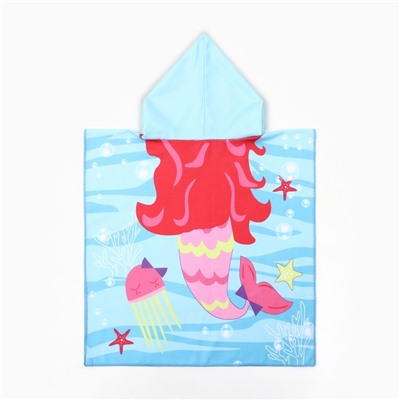 Полотенце - пончо детское LoveLife «Русалочка», 60×120 см