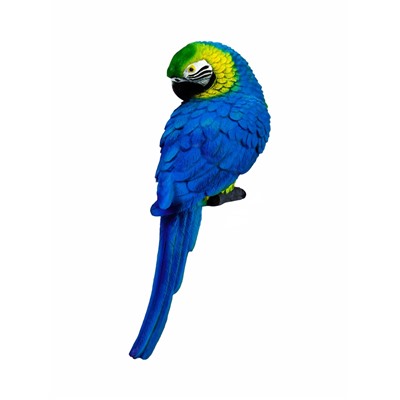 Садовая фигура из полистоуна «Синий ара», подвесная, 9×6×20 см