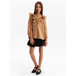 Блузка для девочки MINAKU, бежевая, рост 122 см