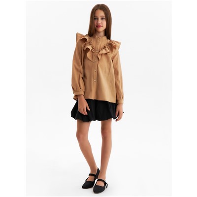 Блузка для девочки MINAKU, бежевая, рост 122 см