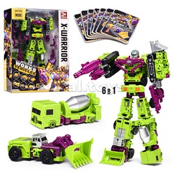 Робот "Works vehicles" 6в1 в коробке