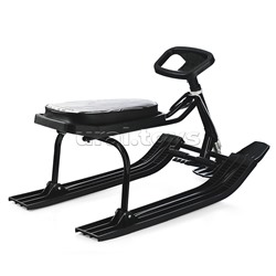 Игрушка Снегокат детский 210 "Зебра" с высокой рамой (Черная)