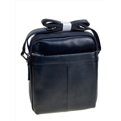 Сумка мужская из натуральной кожи, цвет черный
