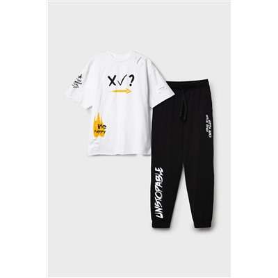 Комплект трикотажный для мальчиков: фуфайка (футболка), брюки PLAYTODAY, 1241079