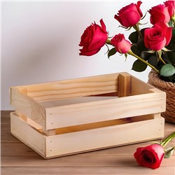 Подарочный ящик «Двушка», 24.5×13.5×9 см, деревянный