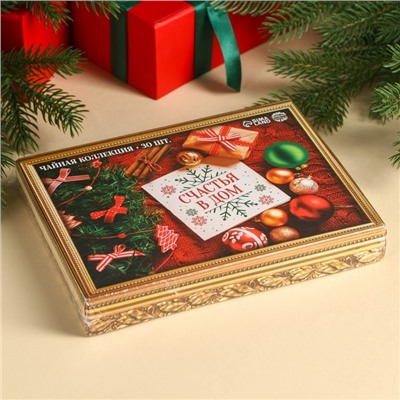 Чай подарочный «Счастья в дом», 54 г (30 пакетиков × 1.8 г).