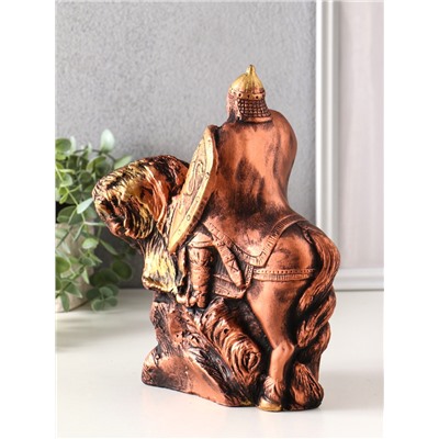 Фигура гипс «Всадник на лошади с мечом», 25×19×11 см