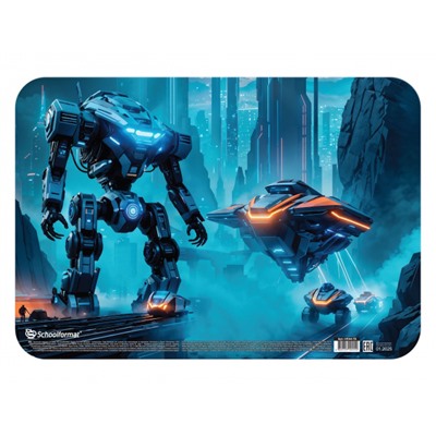 Настольное покрытие для труда 33х23 см "ТЕХНИКА БУДУЩЕГО" пластик НПА4-ТБ SchoolФормат