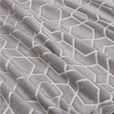 Плед светящийся в темноте «Этель. Геометрия», 150×200 см, корал-флис