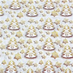 Упаковочная бумага на Новый год «Все исполнит Новый год», 70×100 см, глянцевая