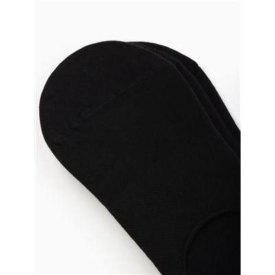 Набор спортивных подследников с компрессией, 3 пары, размер 39-41, чёрный