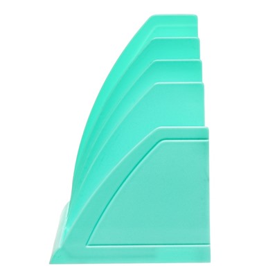 Лоток для бумаг вертикальный, 6 отделений, ErichKrause "Regatta Pastel Bloom", зеленый