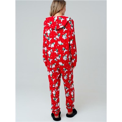 Пижама-комбинезон трикотажная унисекс для взрослых