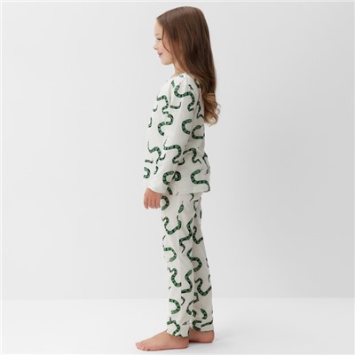 Пижама детская (лонгслив и брюки) KAFTAN «Змеи», размер 28 (86-92 см)