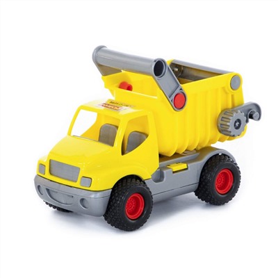 320858 Wader "КонсТрак", автомобиль-самосвал (жёлтый) (в коробке)