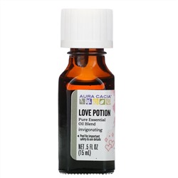 Aura Cacia, чистое эфирное масло, «Любовное зелье», 15 мл (0,5 жидк. унции)
