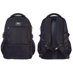 Рюкзак молодежный "REAL. BLACK 47х32х17 см 2 отделения 4 кармана (085189) 17138 Хатбер