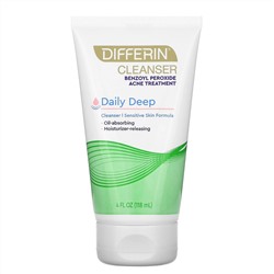 Differin, Daily Deep Cleanser, пенка для умывания, 118 мл (4 жидк. унции)