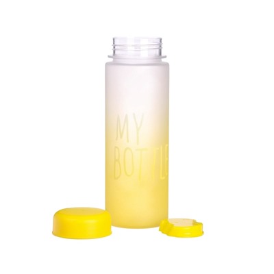 Бутылка для воды My bottle, 500 мл, 19.5×6 см, спортивная, желтая