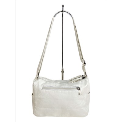 Женская сумка из искусственной кожи, цвет белый