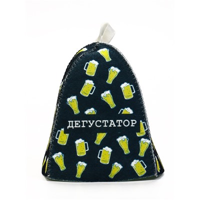 Шапка для бани и сауны «Дегустатор», полиэфир, шерсть