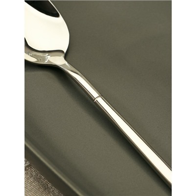 Ложка чайная Magistro Line, длина 15.5 см, нержавеющая сталь, серебристая