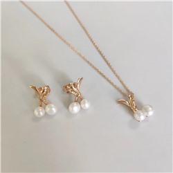 Комплект серьги и кулон