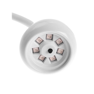 Лампа для маникюра, LED, 24 диода, 72 Вт, USB, складная, с дисплеем, белая