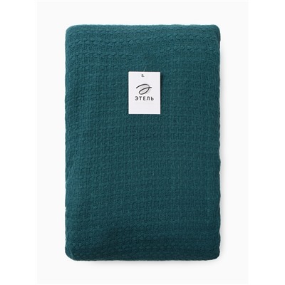 Плед «Этель» Waffle, 220×240 см, синий, 340 г/м²