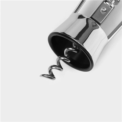 Штопор Доляна «Идея», h=18 см, цвет серебряный